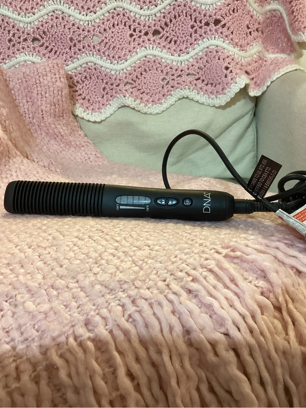 DNA Tools Black Ceramic Hair Straightening/Styling Brush